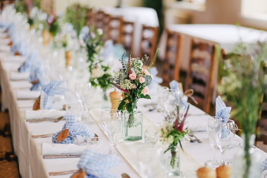 Luxury wedding reception styling